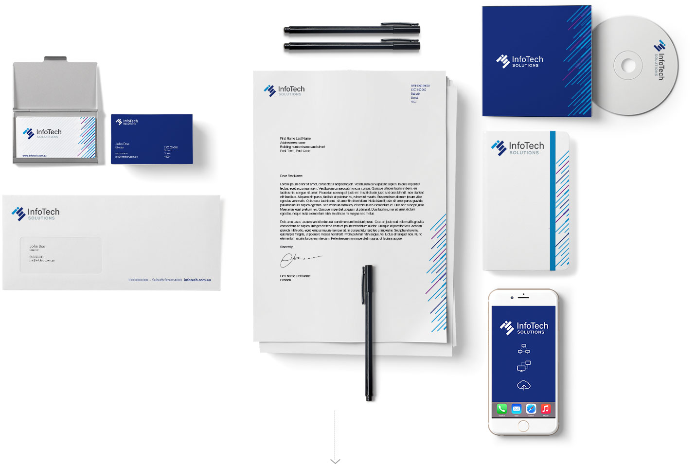 Infotech Solutions stationery