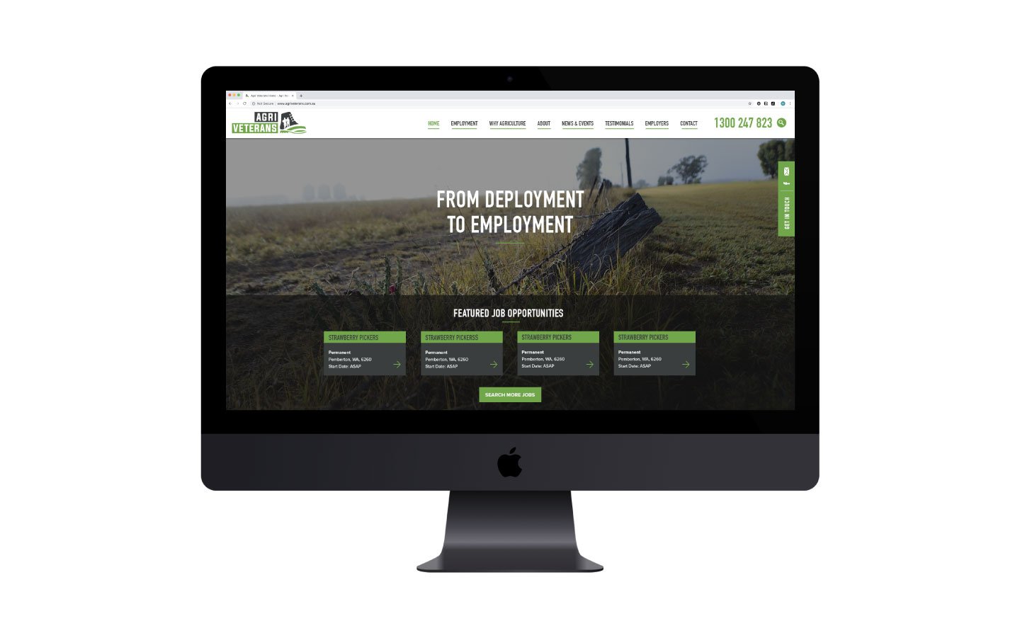 Website Design for Agri Veterans by Sketch Corp.