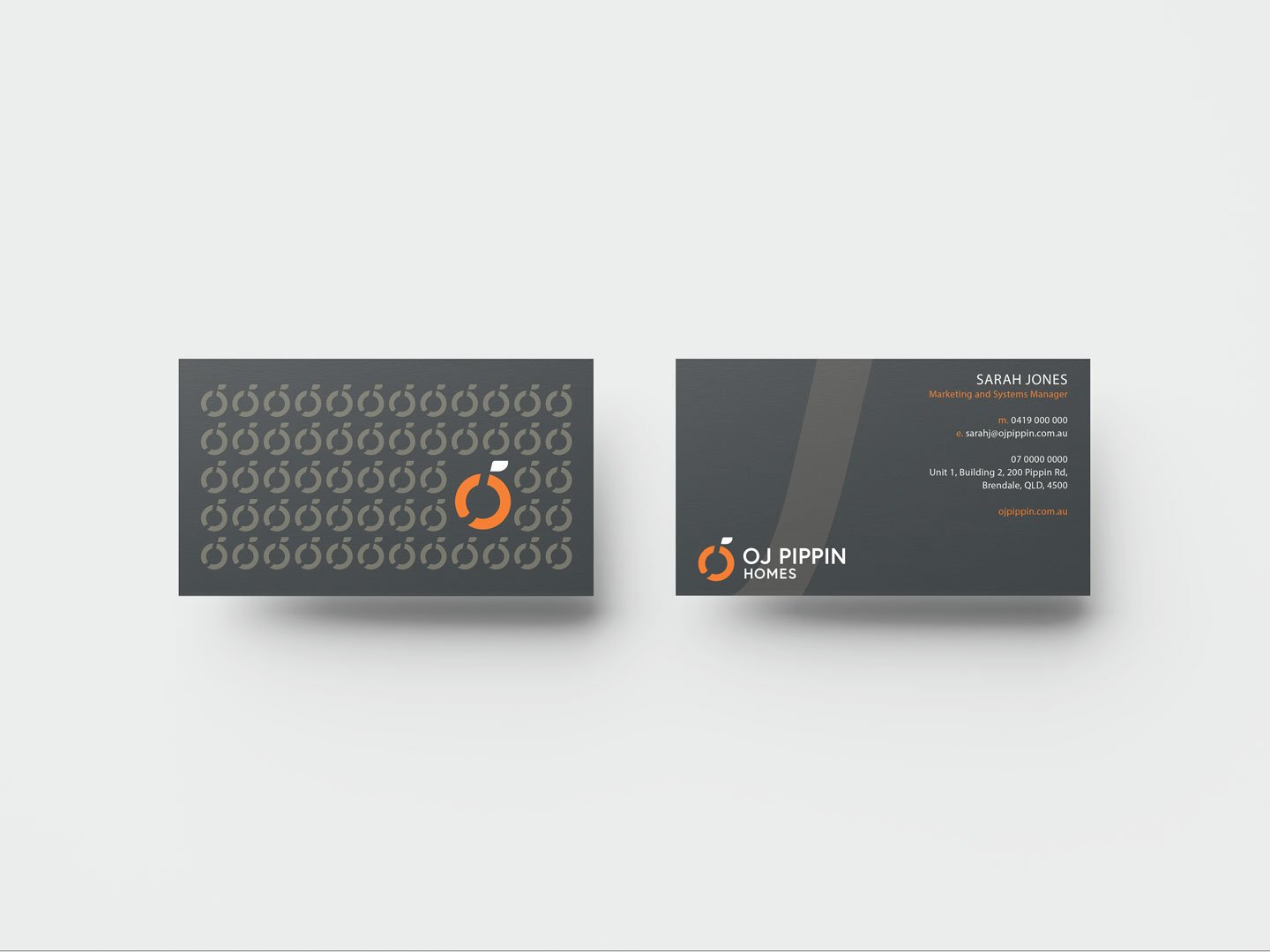 Graphic Design for Business Card Design for OJ Pippin Homes by Sketch Corp.