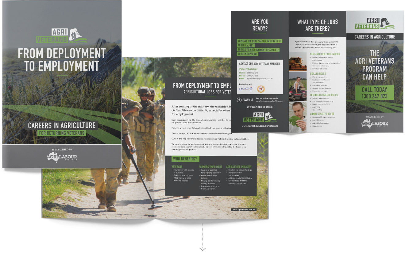 Agri Veterans print material