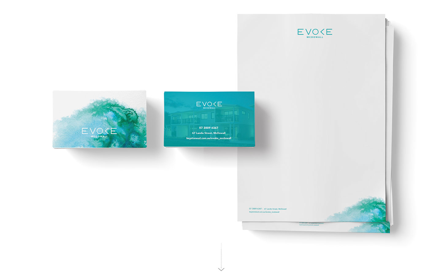 Evoke stationery design