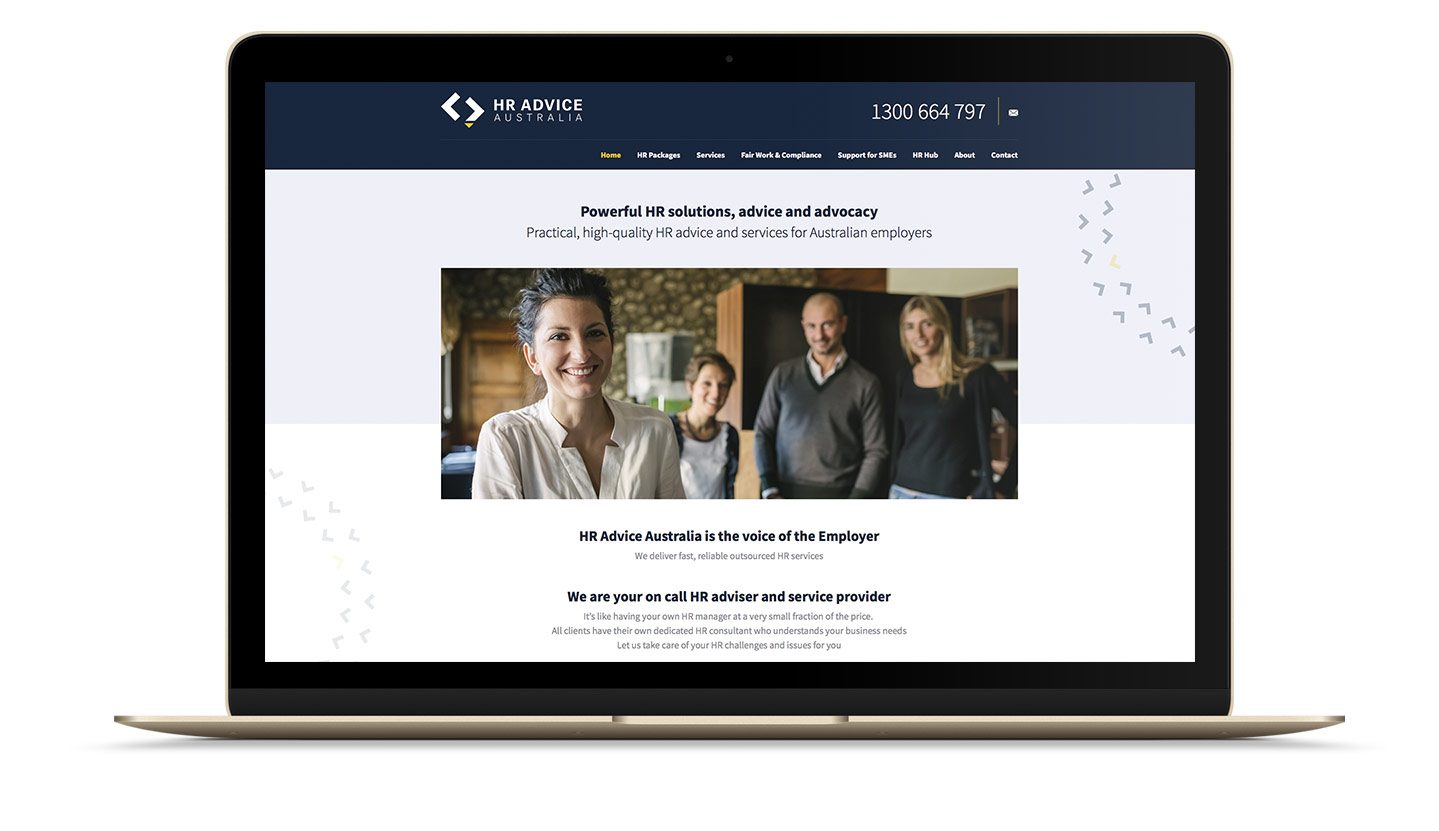 Website design & implementation for HR Advice Australia