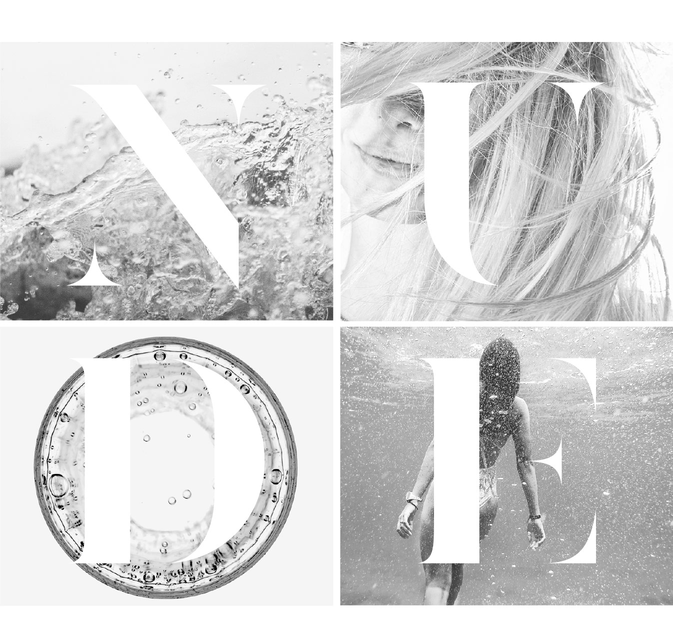 Nude Water branding