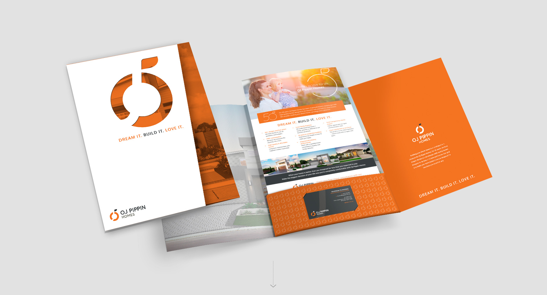 OJ Pippin Homes Branding