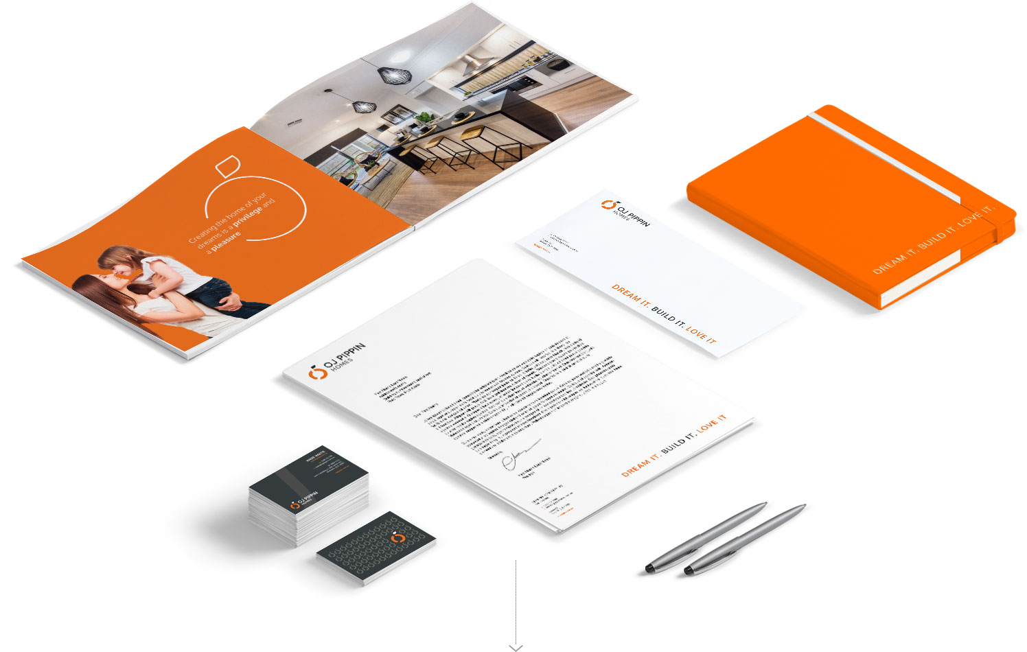 OJ Pipping Homes Stationery