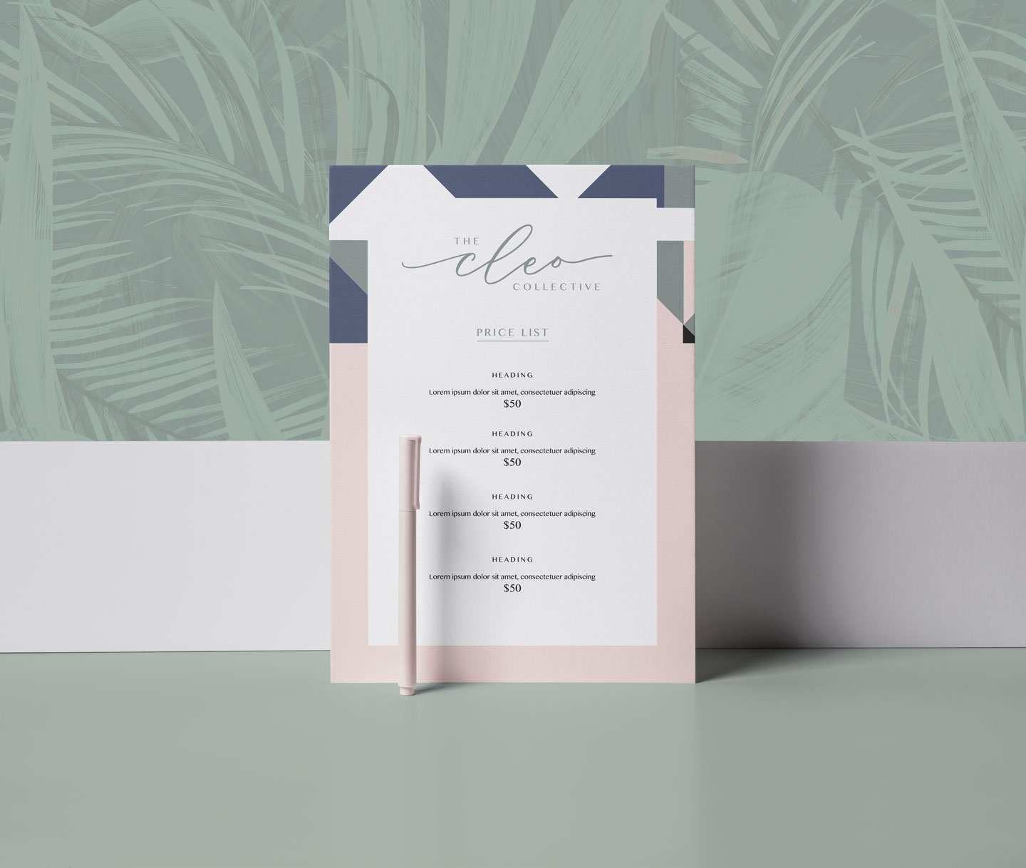 Graphic Design for Business Collateral for The Cleo Collective by Sketch Corp.