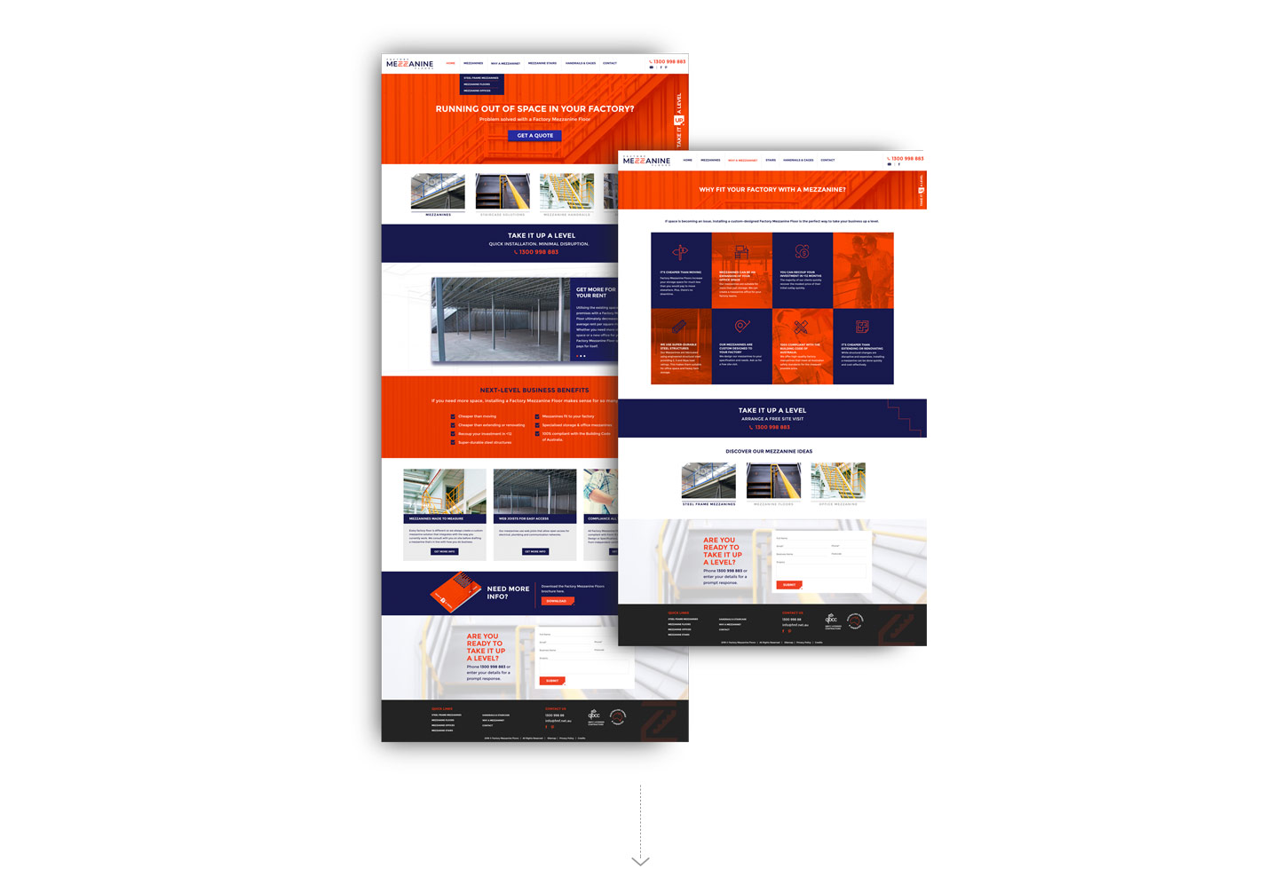 Factory Mezzanine Floors Website Design