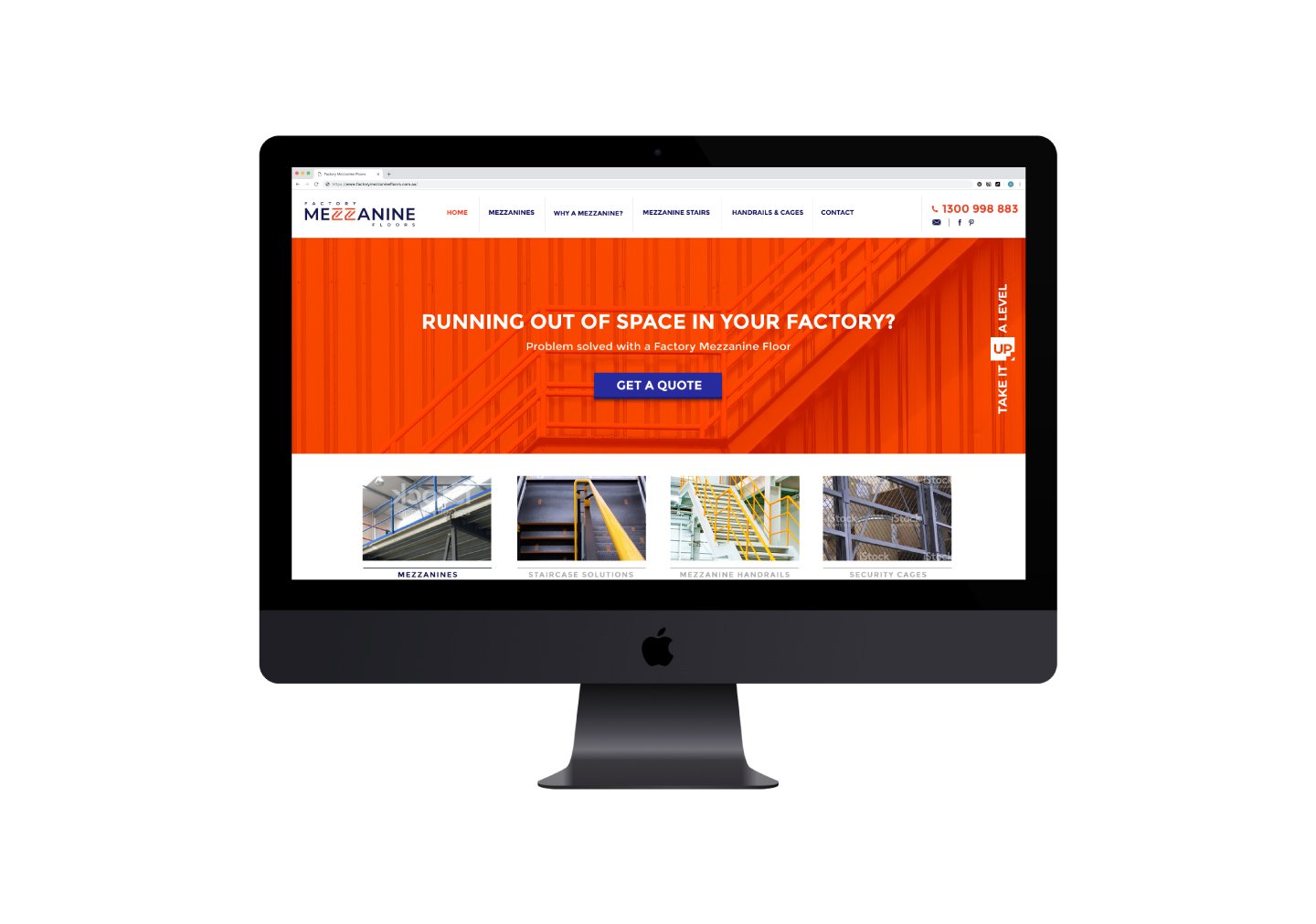 Factory Mezzanine Website Design by Sketch Corp.