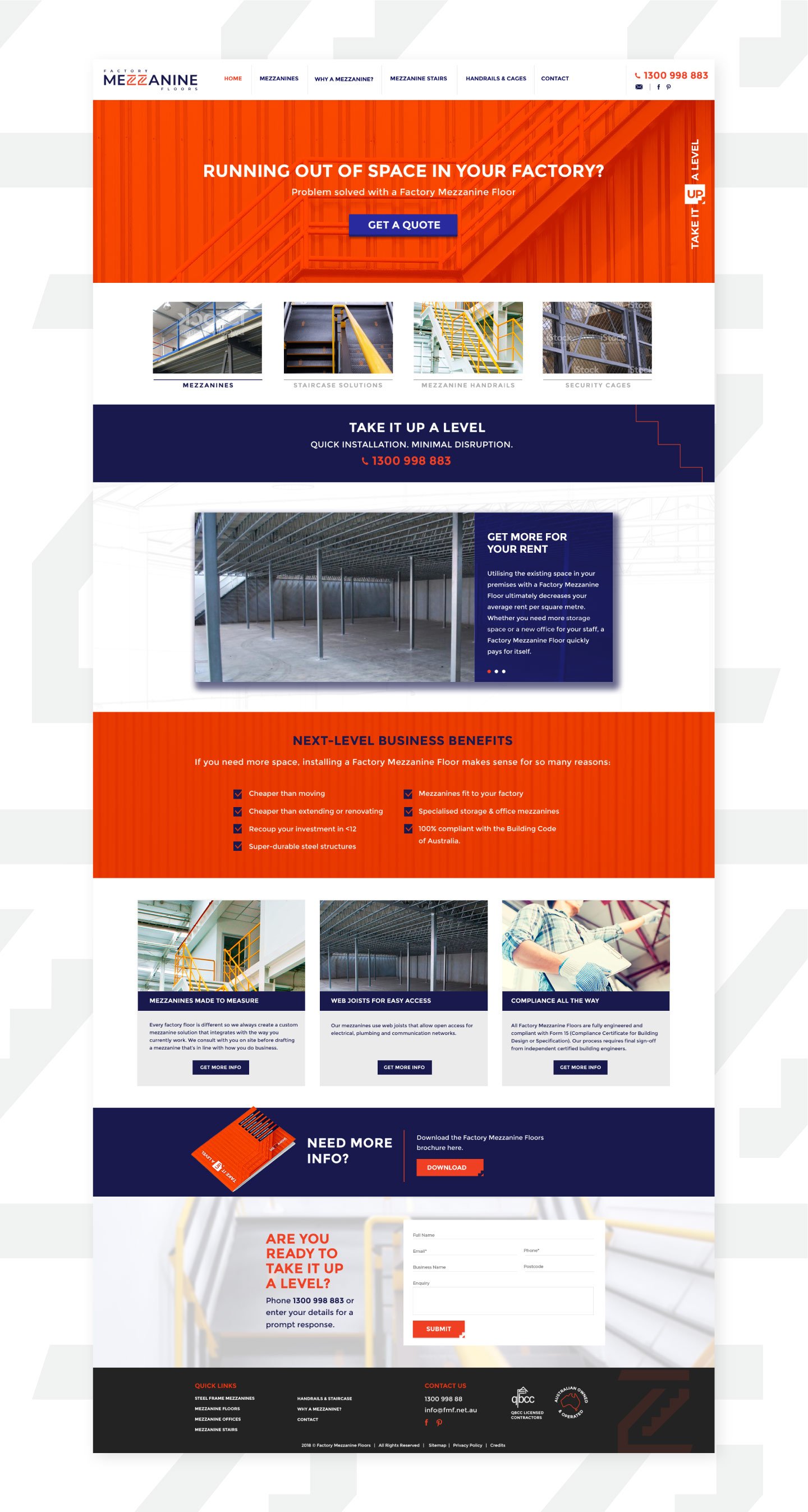 Factory Mezzanine Website Design by Sketch Corp.