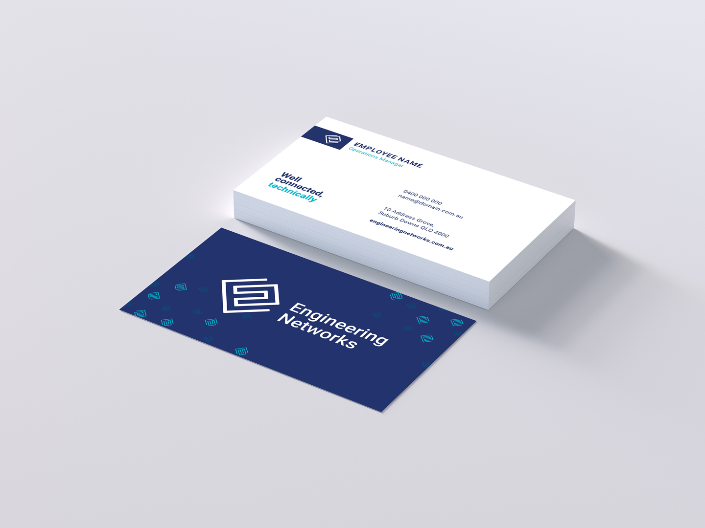 Engineering Networks business cards design