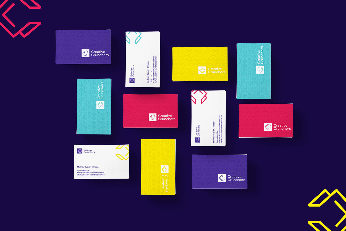 Creative Crunchers stationery design