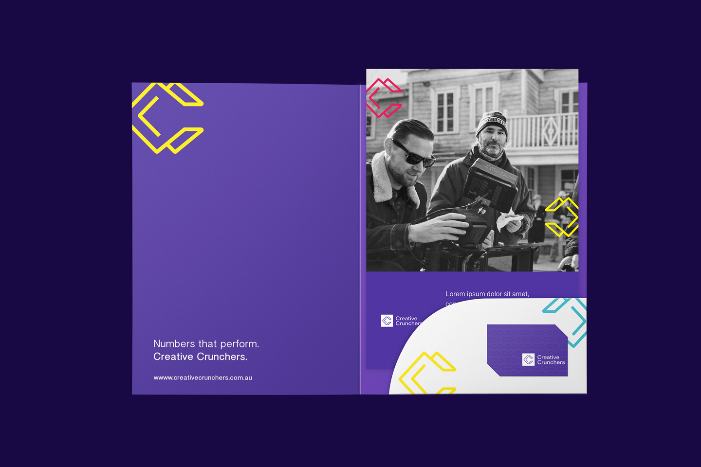 Creative Crunchers stationery design