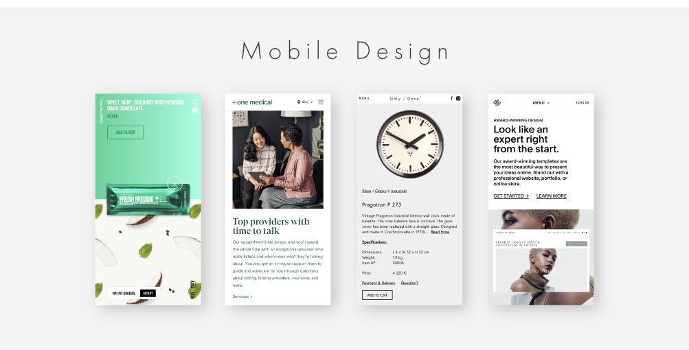 mobile web designs