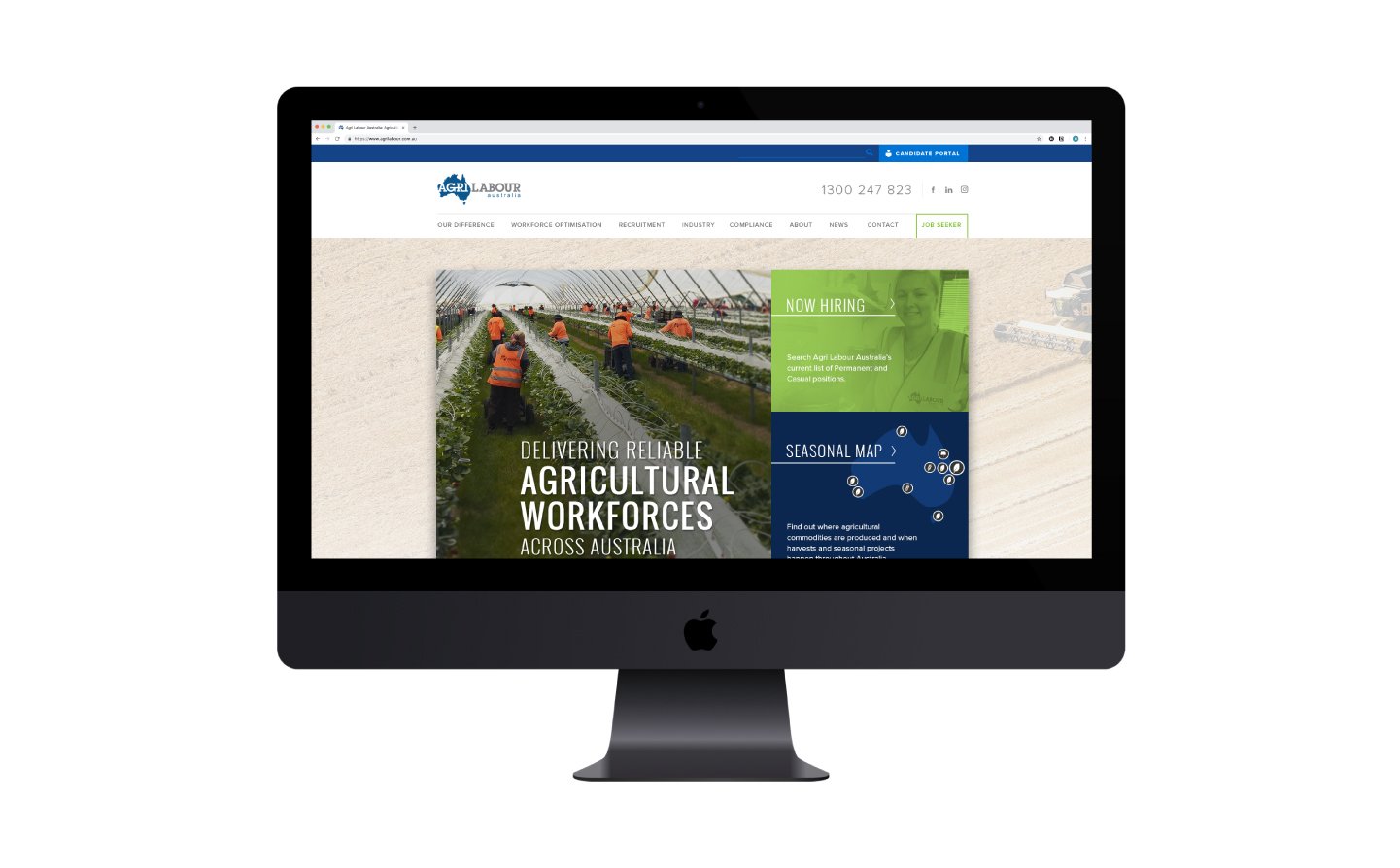 Website Design for Agri Labour Australia by Sketch Corp.