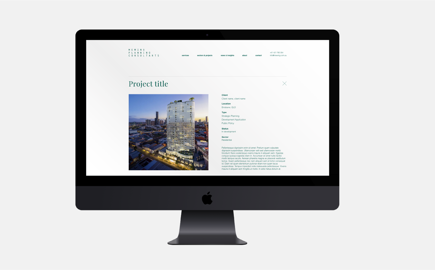 Website Design for Brand Mewing Planning Consultants by Sketch Corp.