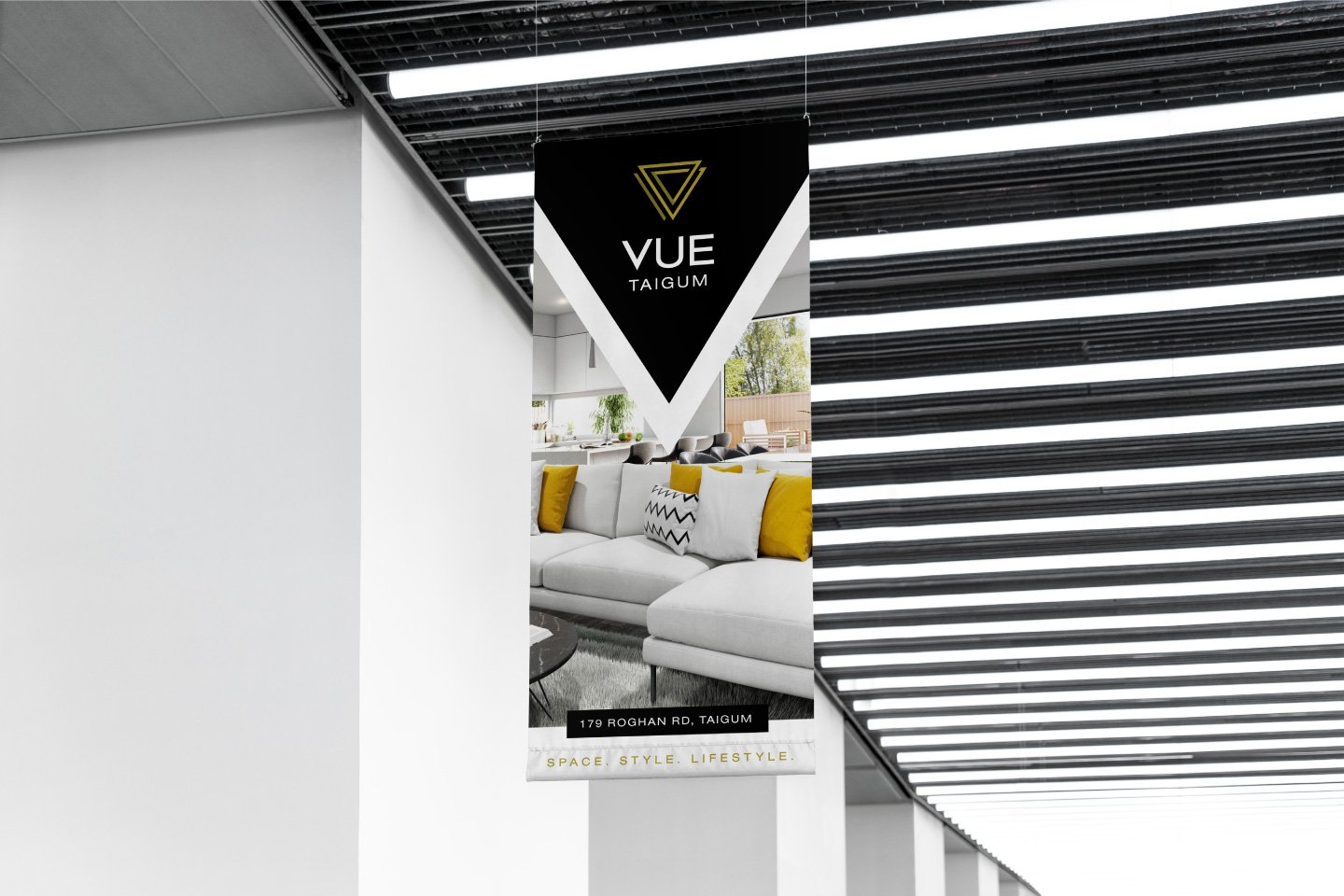 Graphic Design for Indoor Advertising for Urban Development Vue Taigum by Sketch Corp.