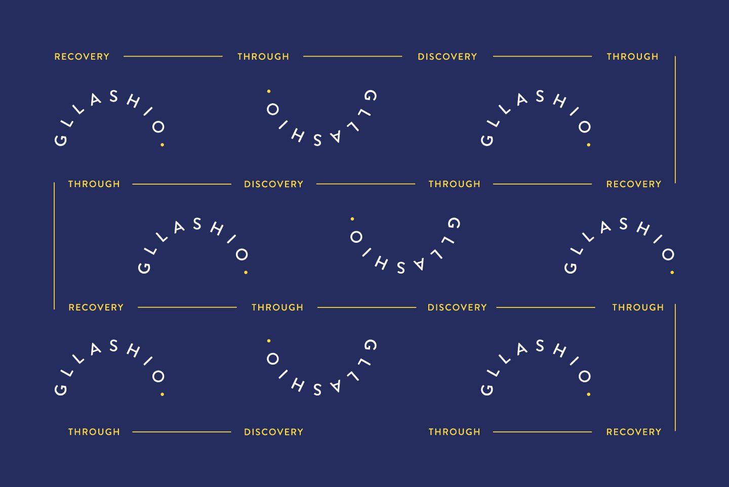 pattern design for branding project GLLASHIO for client Jasmin Westerman by Sketchcorp.