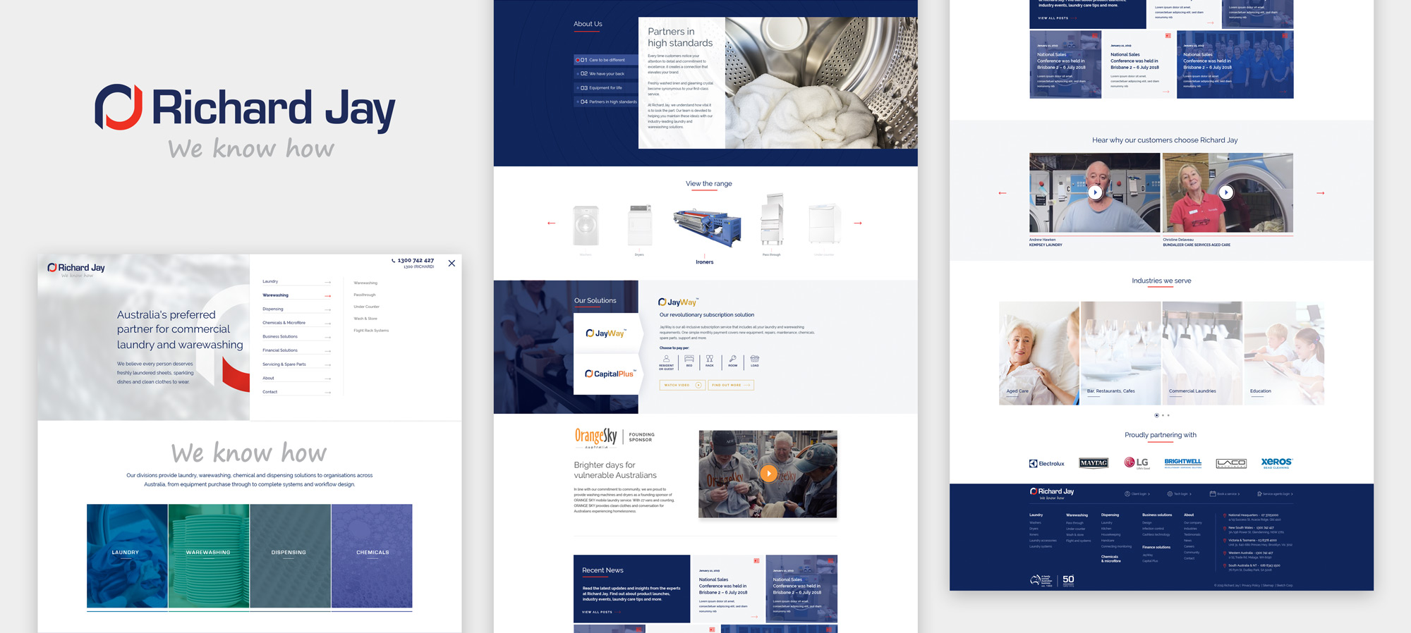 Web design project for Richard Jay by Sketch Corp.