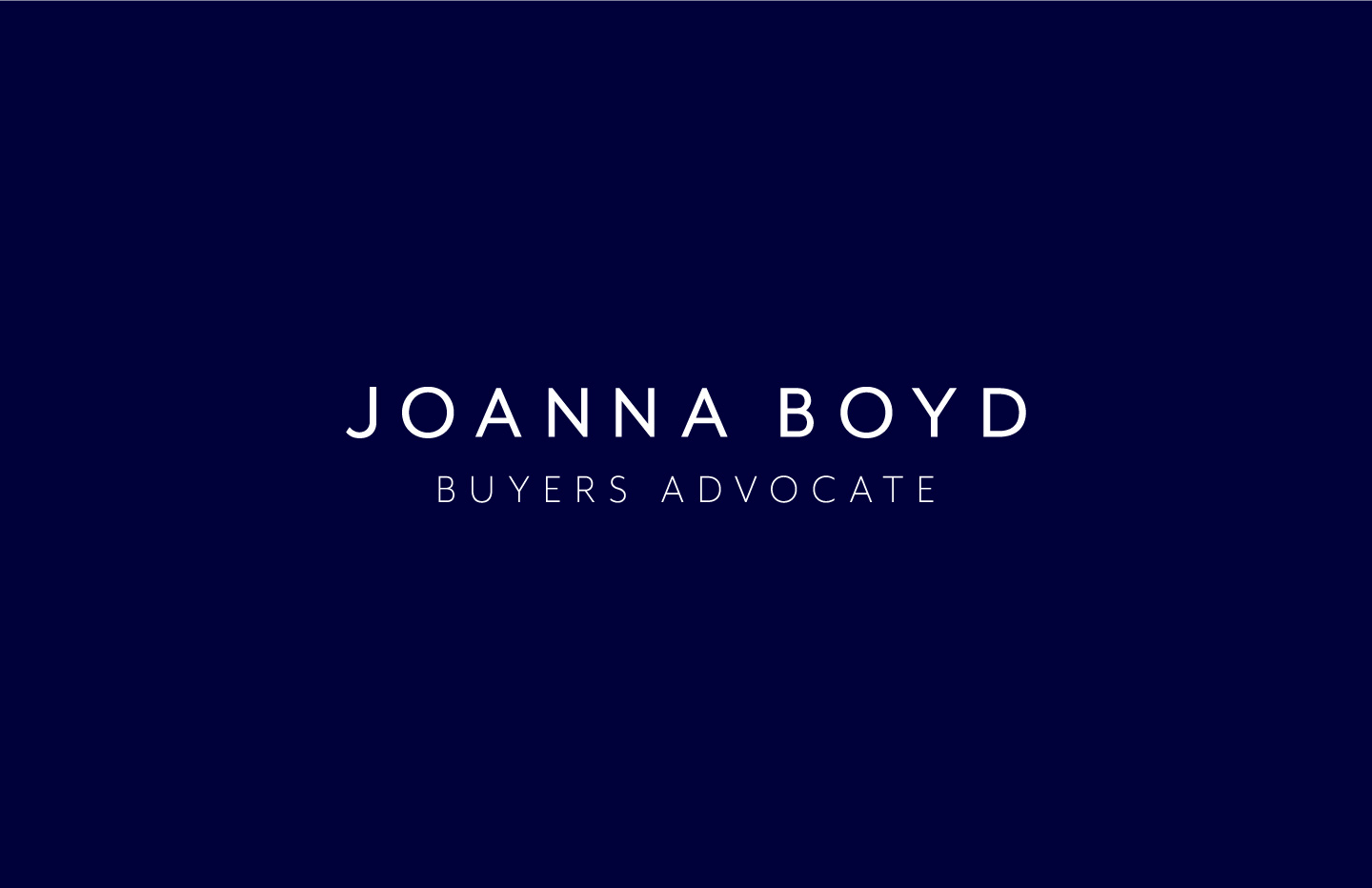 Logo design for Joanna Boyd by Sketch Corp.