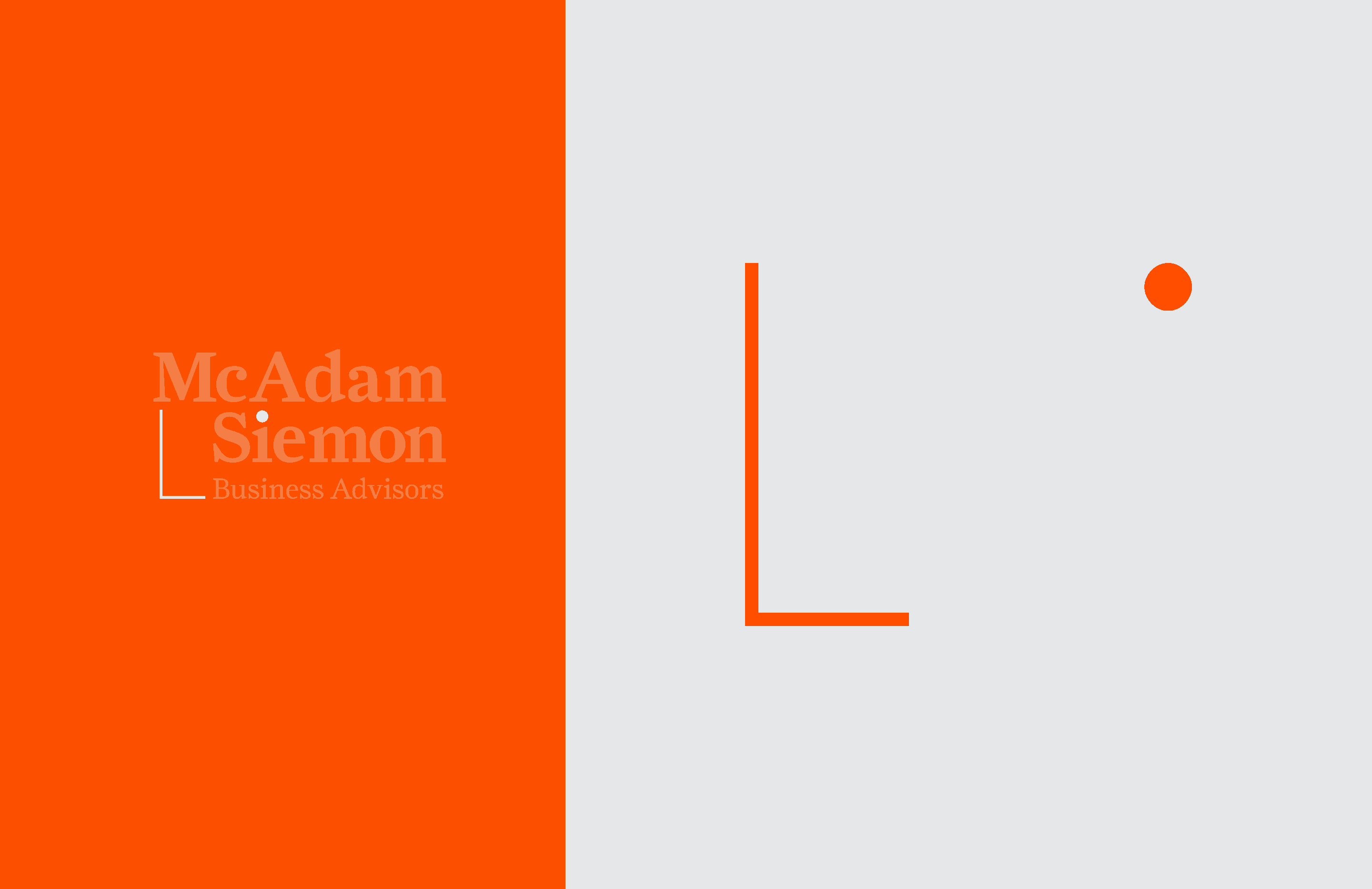 Brand strategy and visual identity design project for McAdam Siemon Business Advisors by Sketch Corp. design studio in Brisbane